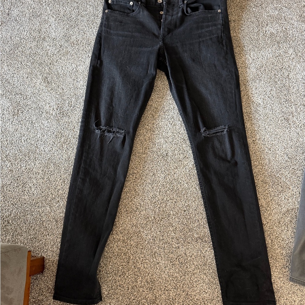 rag & bone Black Slim Men's Jeans